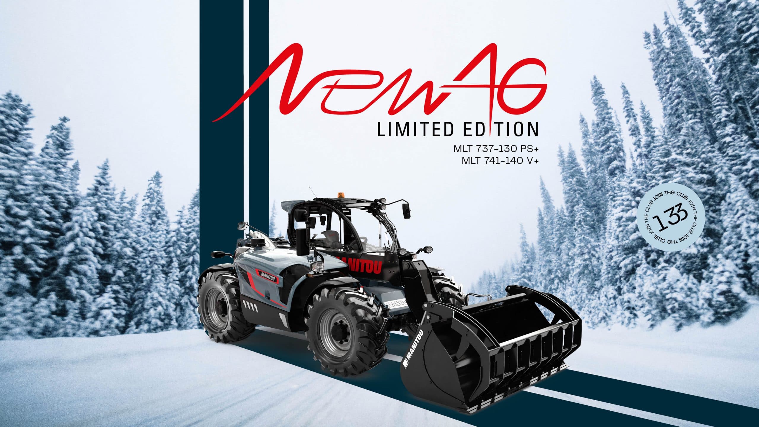 Exclusive launch of a limited series of Manitou NewAg telehandlers