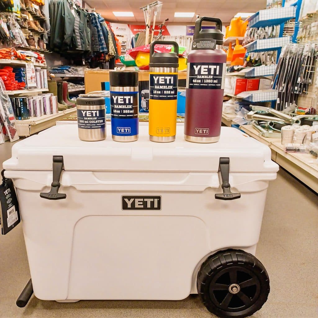 Yeti drinkware at TNS Kennett Country Store