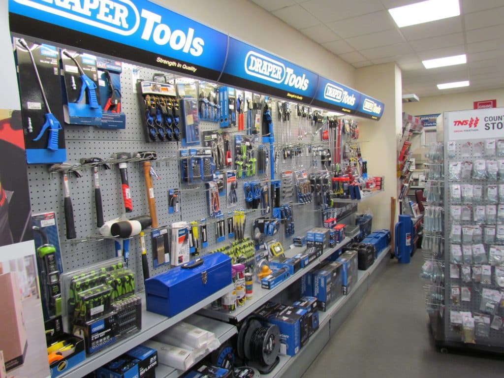 Hand tools selection at TNS Littleport country store