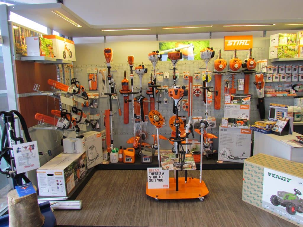 Stihl lawn and garden equipment at TNS Fakenham country store