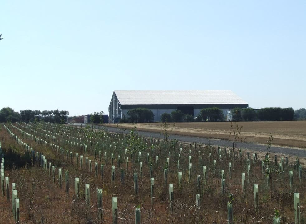 Warehouse from a distance