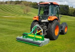 Rigid deck roller mower