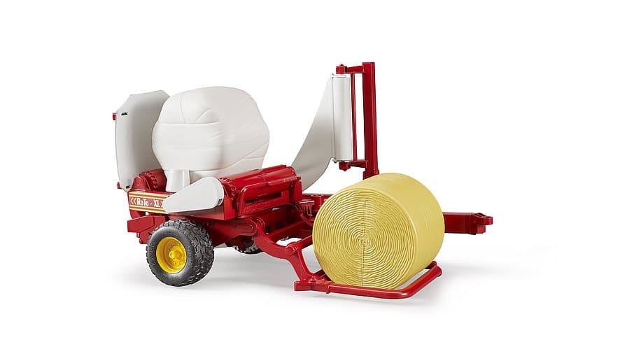 Bale Wrapper with round bales toy