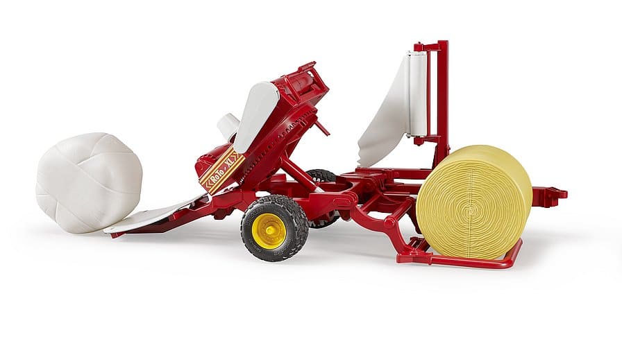 Bale Wrapper with round bales toy