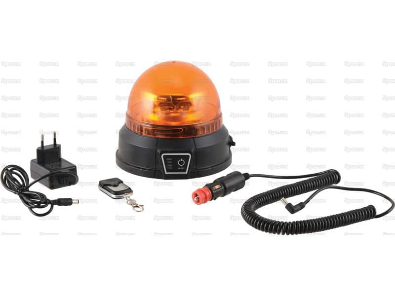 LED Rechargeable Beacon (Amber), CISPR 25: Class 5, Magnetic, 12-24V