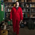 Castle Clothing adult overalls with zip front