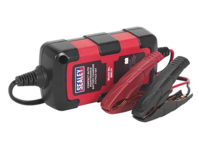 Sealey SMC11 Battery Charger Compact Auto Maintenance - 3-Cycle 12V