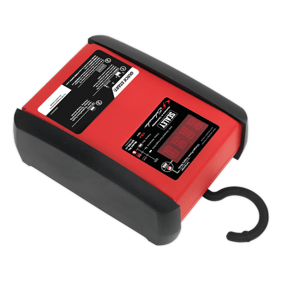 Sealey Schumacher® Hanging Hook 15A 12V Intelligent Battery Charger