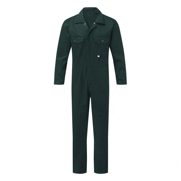 Stud Front Coverall - Green