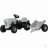 Rolly Kid Little Grey Fergie Pedal Ride-On Tractor and Trailer