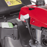 Close up of a Honda Izy Hrg466 Skep Lawn Mower
