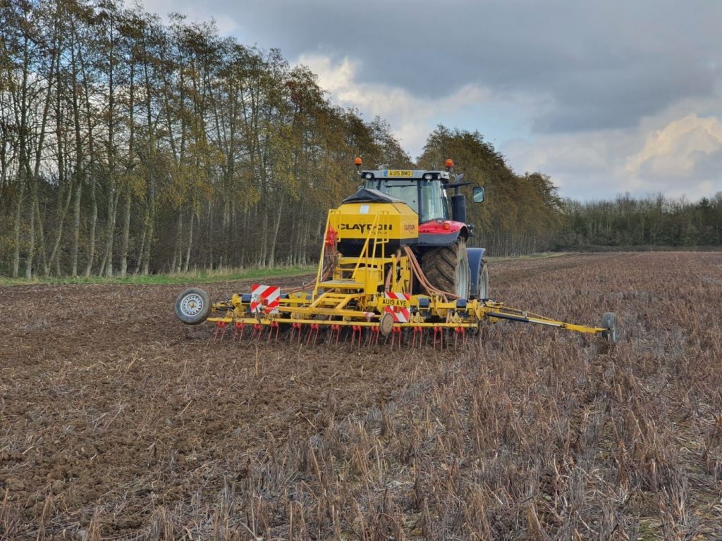 Claydon Drill in Field