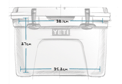 YETI TUNDRA 24 HARD COOLER FRONT INTERNAL MEASUREMENTS