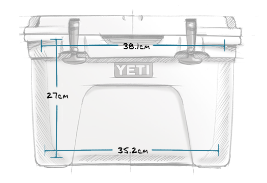 YETI TUNDRA 24 HARD COOLER FRONT INTERNAL MEASUREMENTS