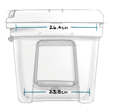 YETI TUNDRA 35 HARD COOLER SIDE INTERNAL MEASUREMENTS