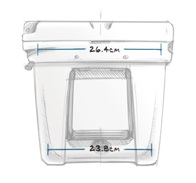 YETI TUNDRA 45 HARD COOLER SIDE MEASUREMENTS