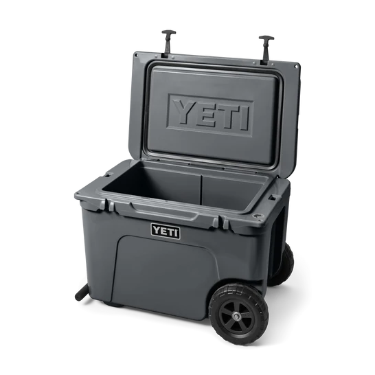 eti Haul Wheeled Cool Box Charcoal Open