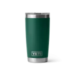 Yeti Rambler 20oz Tumbler Black Forest Green