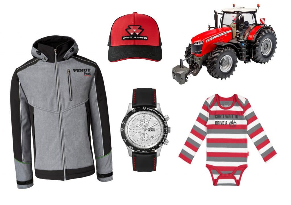 Merchandise for Fendt, Massey Ferguson and Valtra