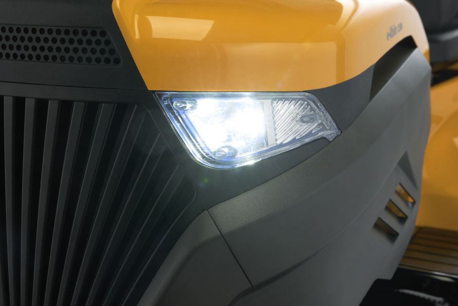 Electric Stiga mower with LED headlights