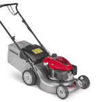 HRG 466 SK petrol lawn mower on white background