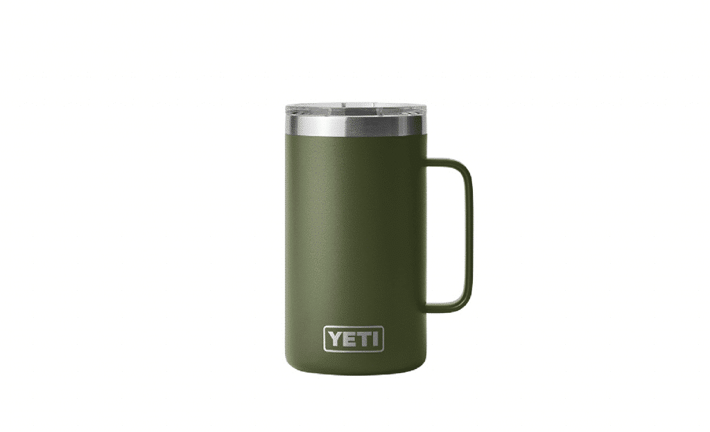 Yeti rambler 24 oz mug in olive green