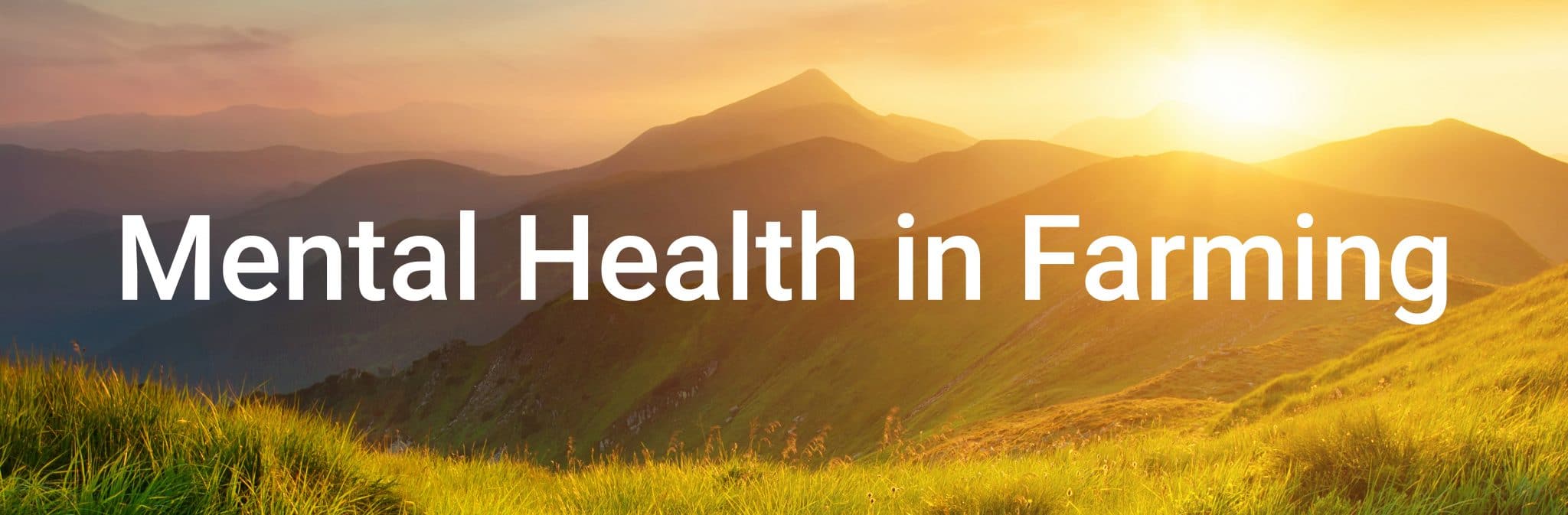 Mental Health in Farming - Thurlow Nunn Standen
