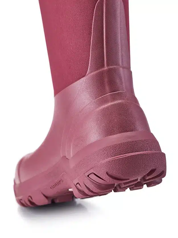 Grubs Ladies Red Wellies Rear