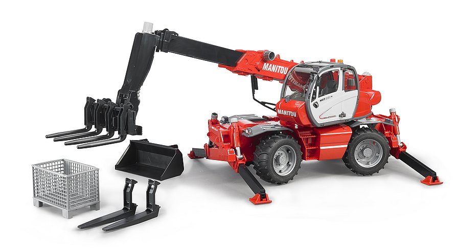 Bruder Manitou telehandler scale model