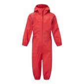 Kids waterproof overalls in red