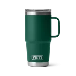 Yeti Rambler 20oz Travel Mug Black Forest Green