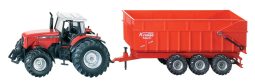 Massey Ferguson tractor 8480 with trailer model toy