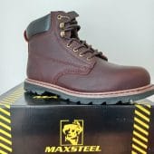 Maxsteel safety boots MS32 in brown colour