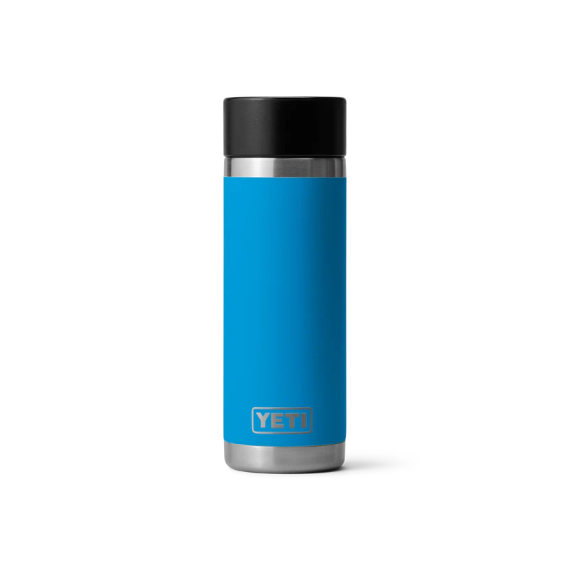 Yeti Rambler 18oz Bottle With Hotshot Cap on Big Wave Blue
