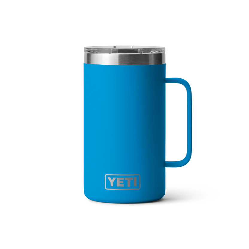 Yeti Rambler 24oz Mug in Big Wave Blue colour