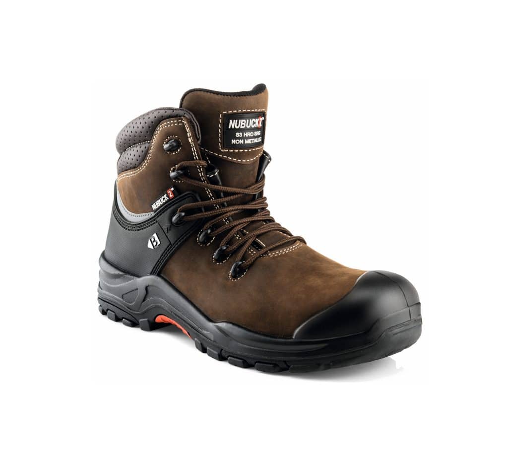 Buckbootz Nubuckz Safety Boots Brown