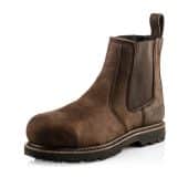 Buckler B1150 Brown Safety Dealer Boot on white background