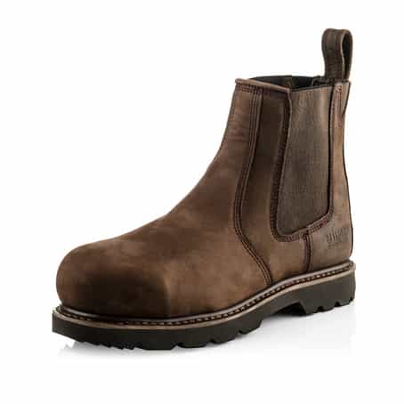 Buckler B1150 Brown Safety Dealer Boot on white background