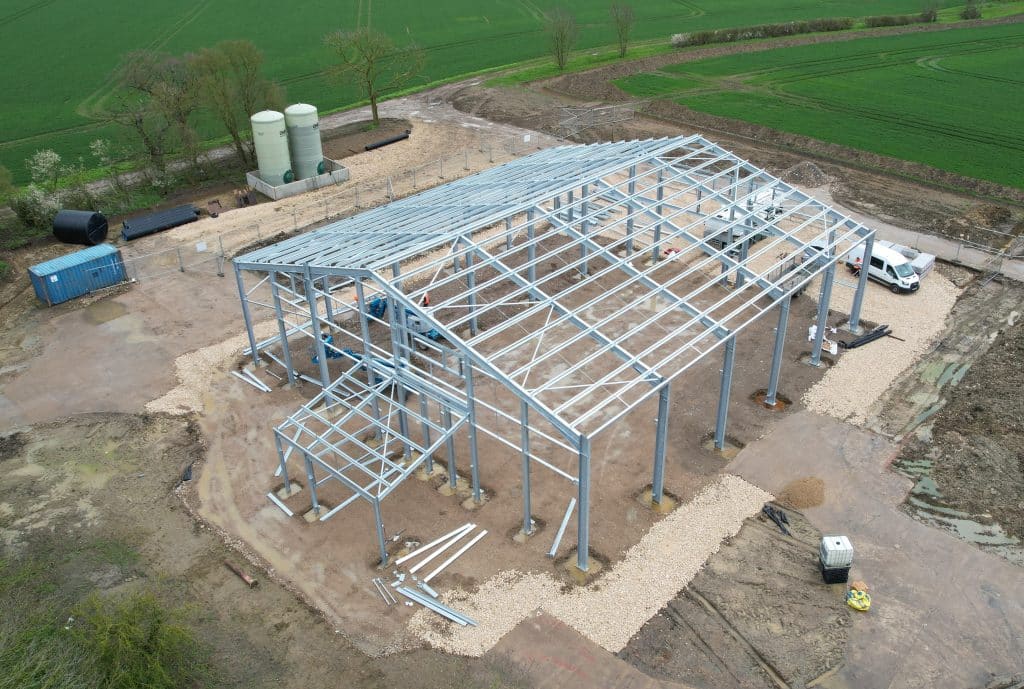 Construction of A 2,000-tonne bulk grain store with drying facilities