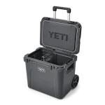 Yeti Roadie 60 wheeled cool box charcoal open