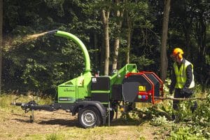 GreenMech Arborist 130 wood chipper at Thurlow Nunn Standen