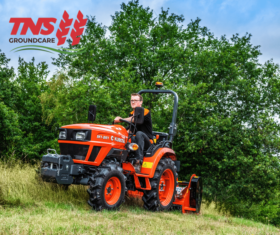 Kubota EK1 compact tractor in action