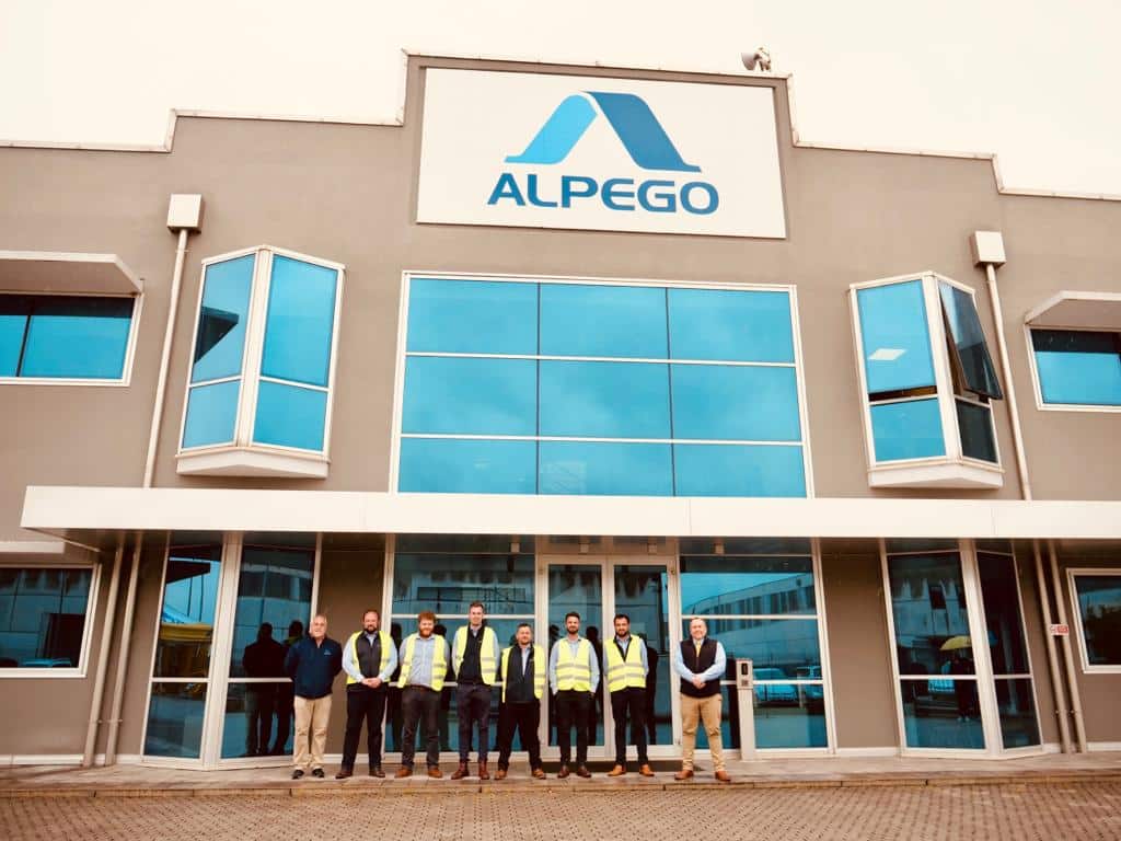 Thurlow Nunn Standen team visiting Alpego farm equipment HQ in the UK