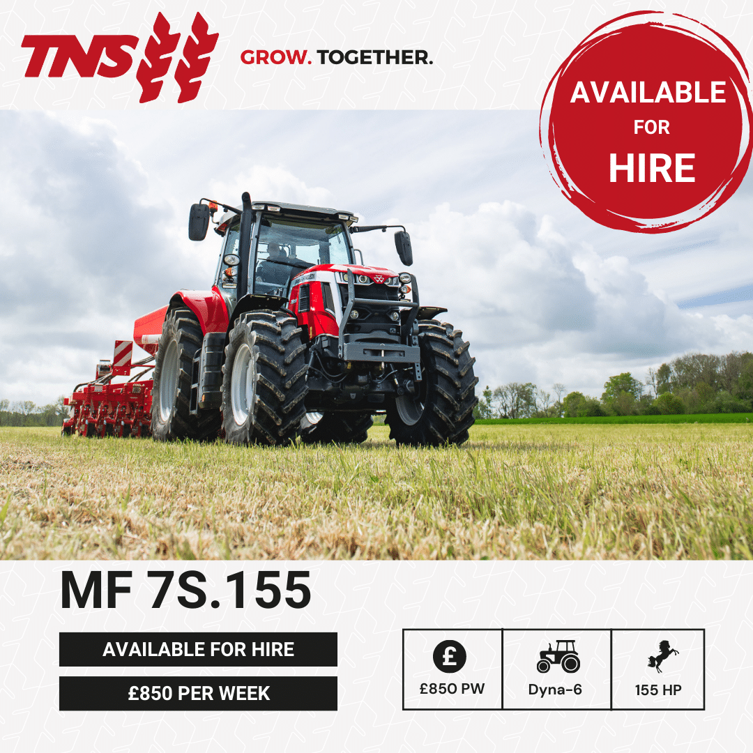 Massey Ferguson 7S.155 tractor for hire