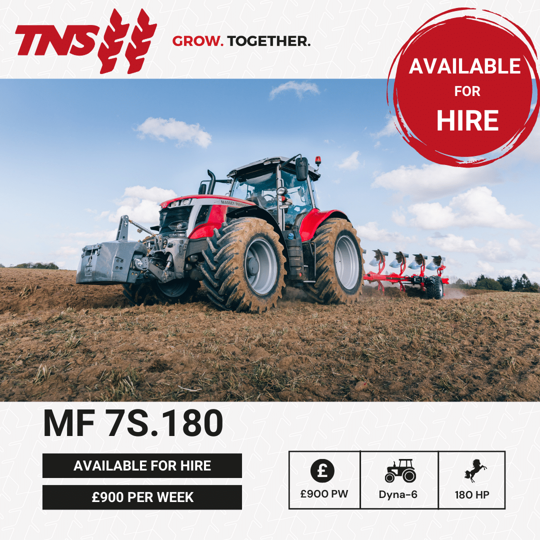 Massey Ferguson 7S.180 Dyna-6 tractor is available for hire