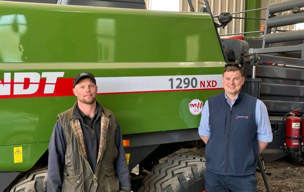 Farmer Alex Beard with Jolly Bullen from Thurlow Nunn Standen