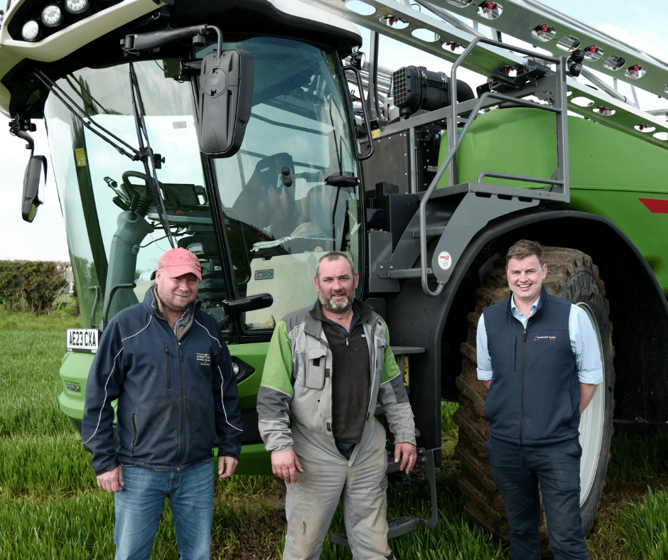 Norfolk Farmer Mark Gill with Fendt Rogator sprayer