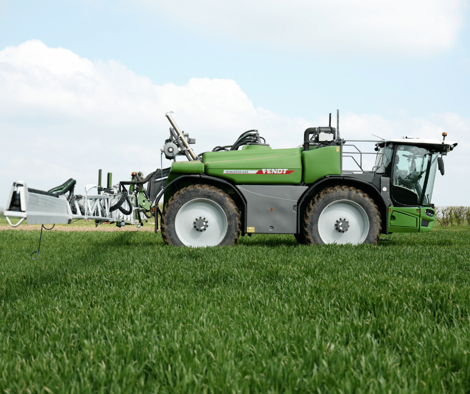 Fendt Rogator sprayer in action in Norfolk