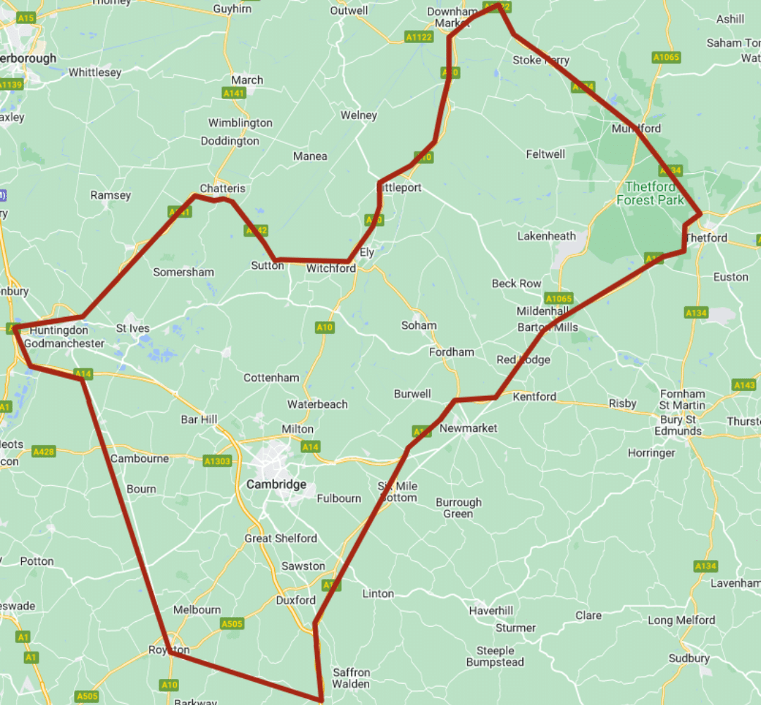 Fendt Rogator Demo Tour map