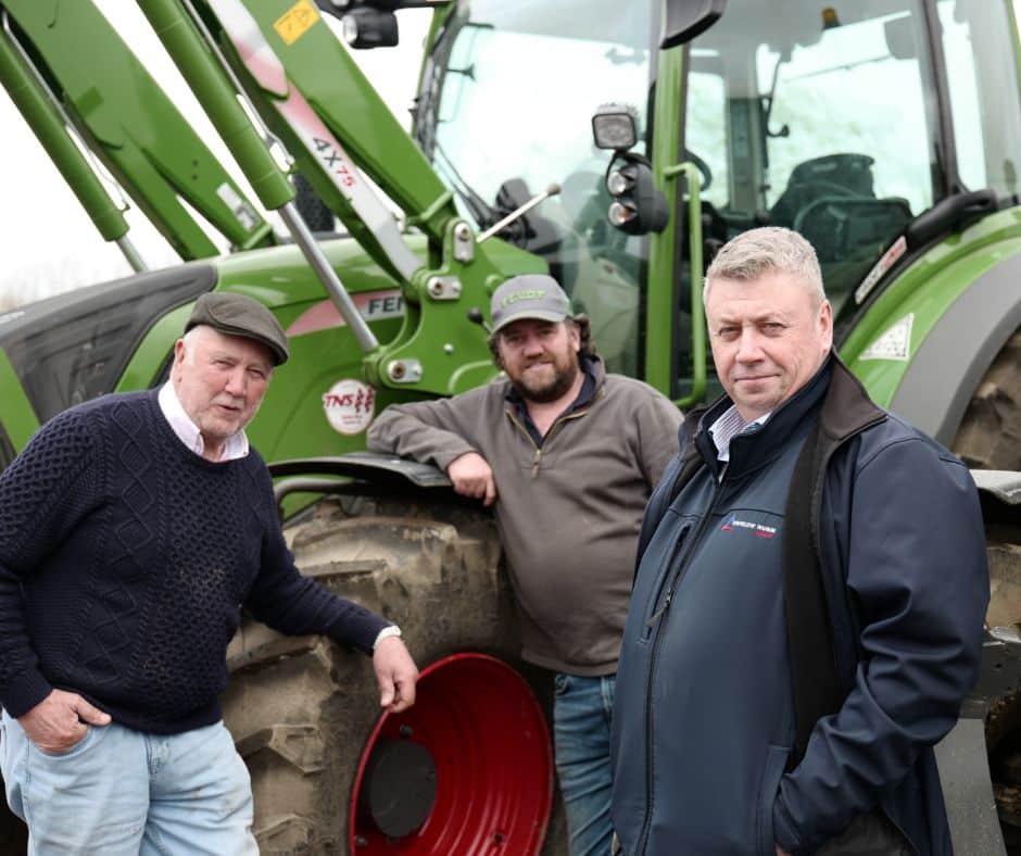 Farmers John and Nick Lee with Jason Jolley, Area Sales Manager at TNS